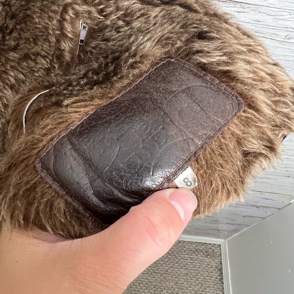 The Leather Ranch Le Ranch Du Cuir vintage jacket sheepskin brown suede size 8 - Picture 7 of 10